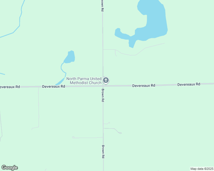 map of restaurants, bars, coffee shops, grocery stores, and more near 11970 Devereaux Road in Parma