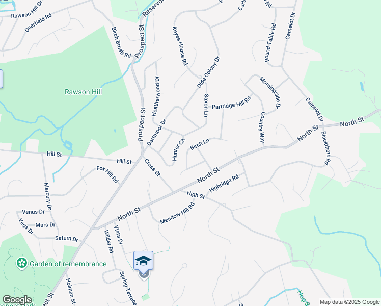 map of restaurants, bars, coffee shops, grocery stores, and more near 8 Birch Ln in Shrewsbury
