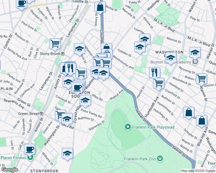 map of restaurants, bars, coffee shops, grocery stores, and more near 3 School Street Place in Boston