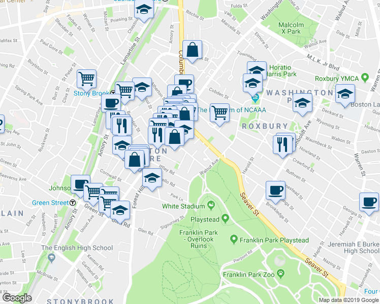 map of restaurants, bars, coffee shops, grocery stores, and more near 3 School Street Place in Boston