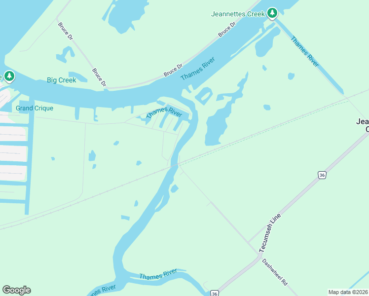 map of restaurants, bars, coffee shops, grocery stores, and more near 24538 Dashwheel Road in Tilbury