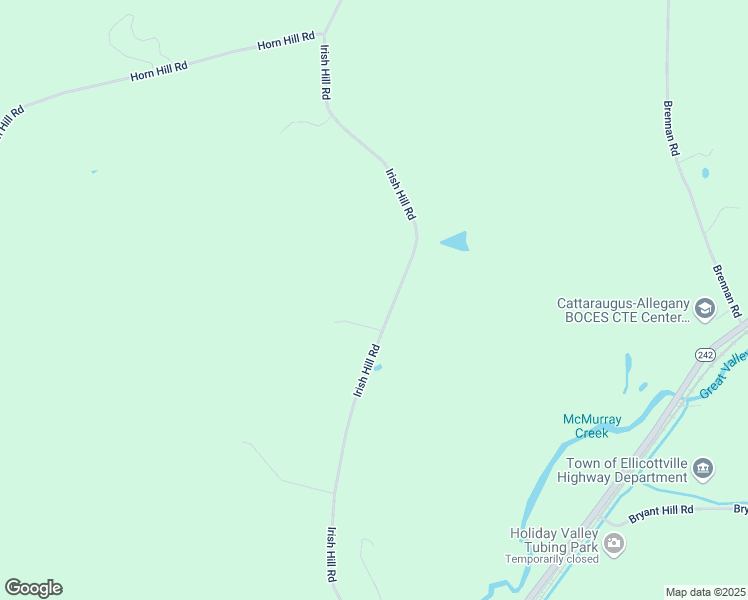 map of restaurants, bars, coffee shops, grocery stores, and more near 7237 Irish Hill Rd in Ellicottville