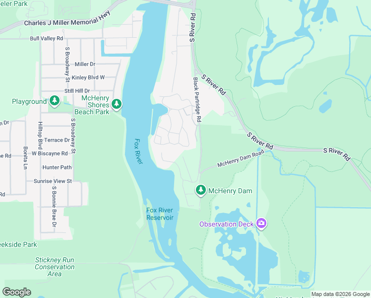 map of restaurants, bars, coffee shops, grocery stores, and more near 2616 Apache Trail in McHenry