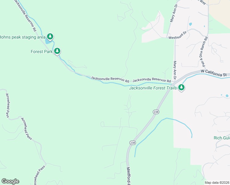 map of restaurants, bars, coffee shops, grocery stores, and more near 677 Jacksonville Reservoir Road in Jacksonville