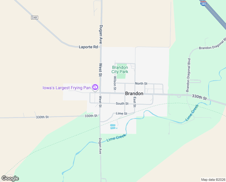 map of restaurants, bars, coffee shops, grocery stores, and more near 301-399 Wilson St in Brandon