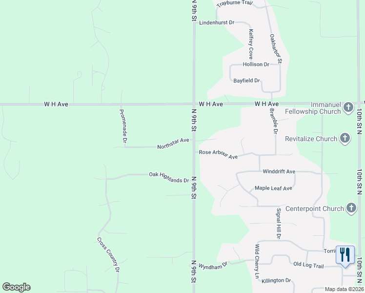 map of restaurants, bars, coffee shops, grocery stores, and more near 6795 Northstar Avenue in Kalamazoo
