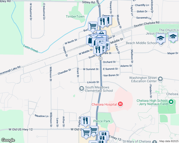 map of restaurants, bars, coffee shops, grocery stores, and more near 400 Congdon Street in Chelsea