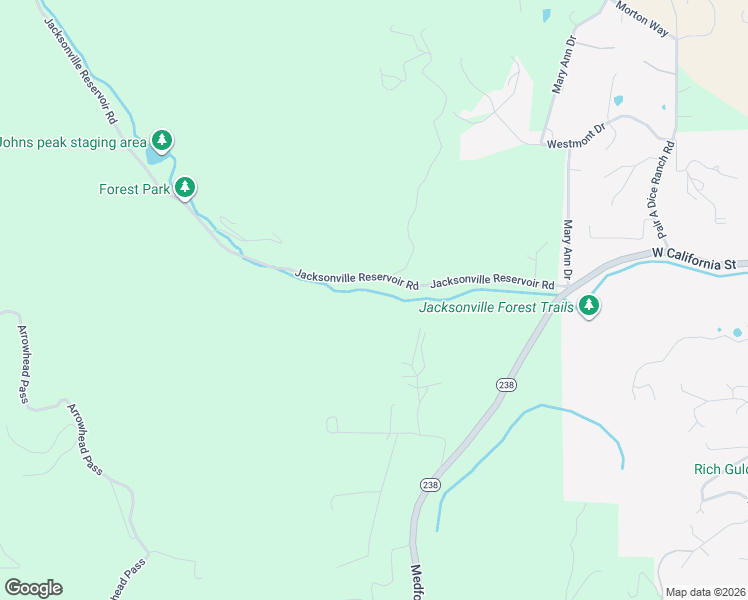 map of restaurants, bars, coffee shops, grocery stores, and more near 677 Jacksonville Reservoir Road in Jacksonville