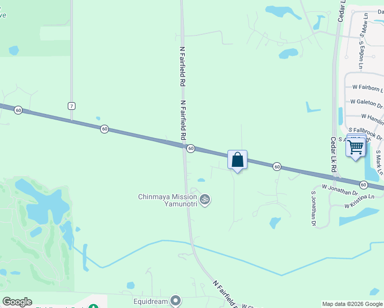 map of restaurants, bars, coffee shops, grocery stores, and more near 24426 West Cherokee Trail in Grayslake
