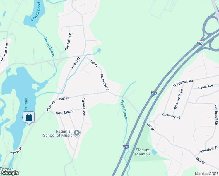 map of restaurants, bars, coffee shops, grocery stores, and more near 2 Bannister St in Shrewsbury