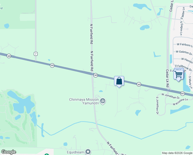 map of restaurants, bars, coffee shops, grocery stores, and more near 24426 West Cherokee Trail in Grayslake