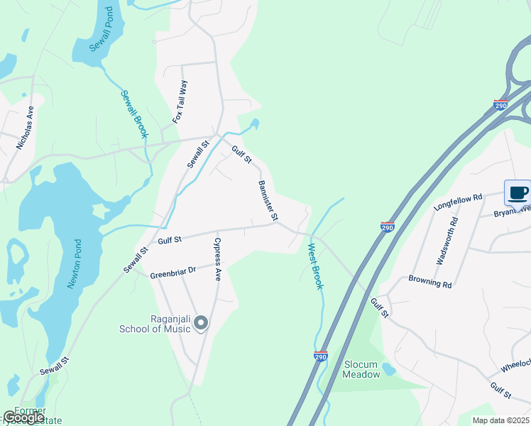 map of restaurants, bars, coffee shops, grocery stores, and more near 2 Bannister Street in Shrewsbury