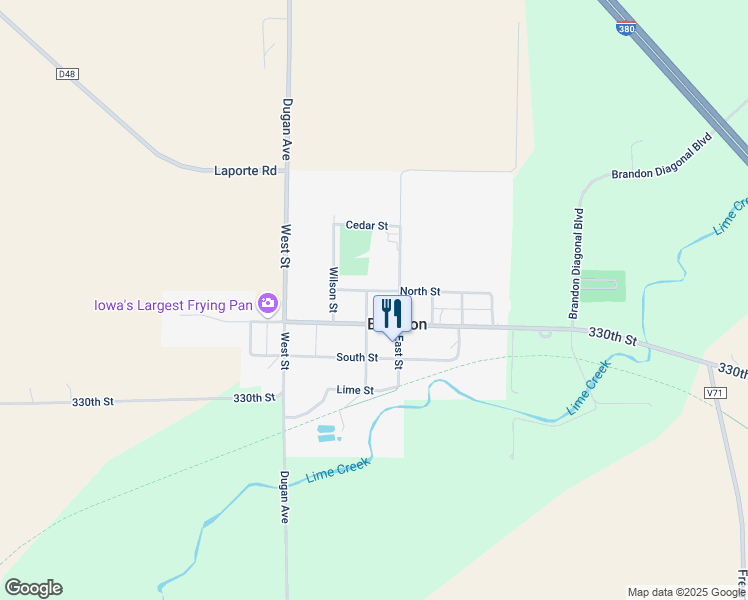 map of restaurants, bars, coffee shops, grocery stores, and more near in Brandon