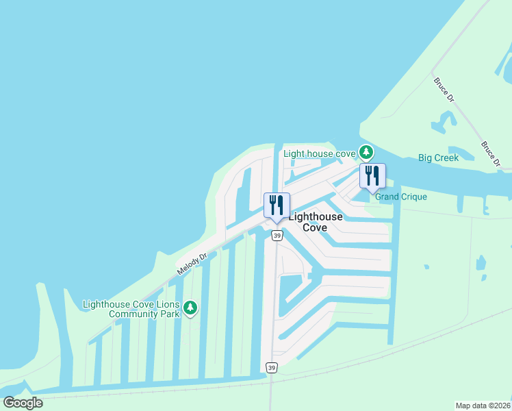 map of restaurants, bars, coffee shops, grocery stores, and more near 255 Canal Road in Lakeshore