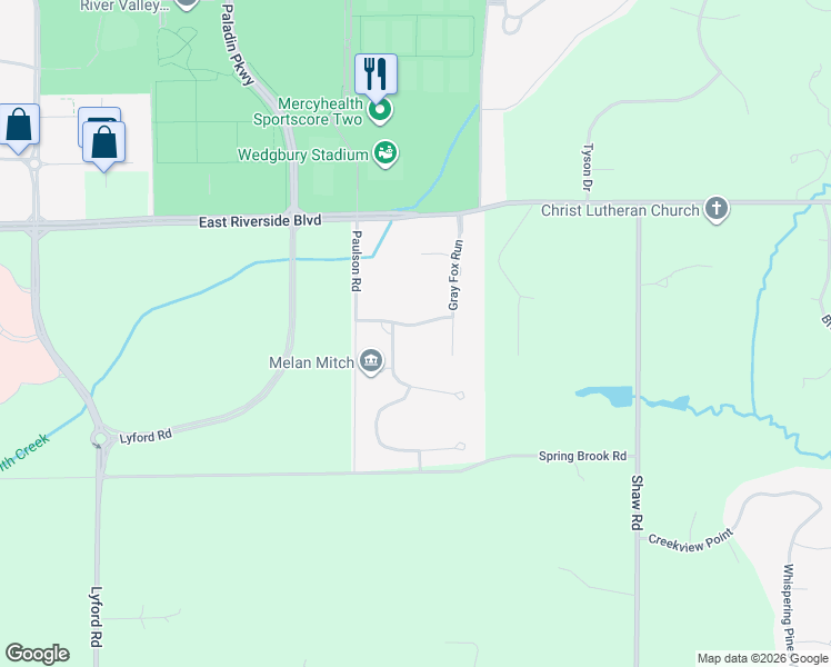map of restaurants, bars, coffee shops, grocery stores, and more near 8874 Harvest Hills Trail in Rockford