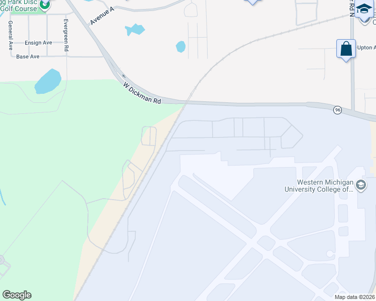 map of restaurants, bars, coffee shops, grocery stores, and more near Talon Drive in Battle Creek