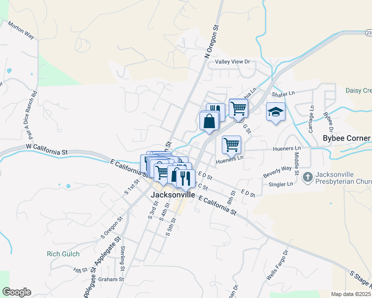 map of restaurants, bars, coffee shops, grocery stores, and more near 440 North 4th Street in Jacksonville