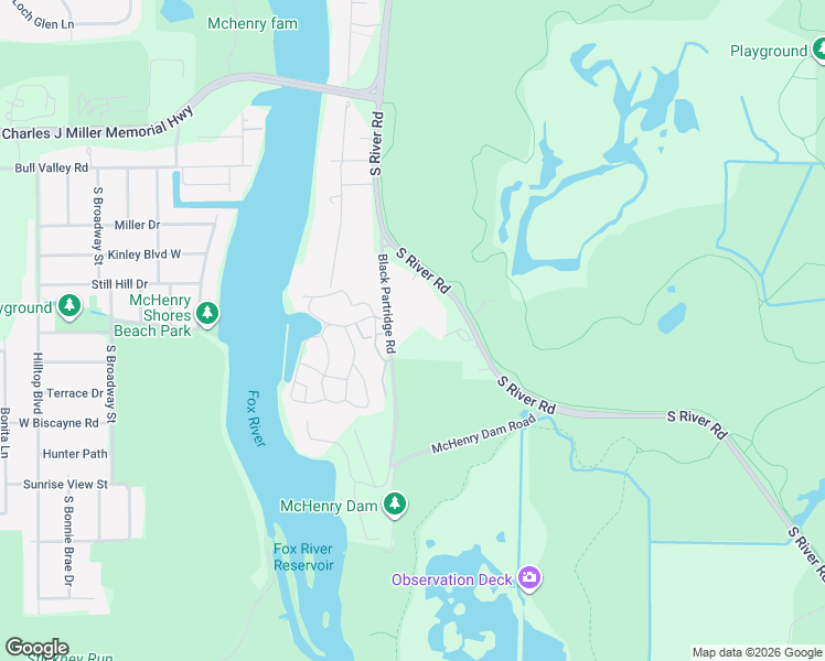 map of restaurants, bars, coffee shops, grocery stores, and more near 908 Black Partridge Road in McHenry