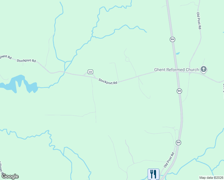 map of restaurants, bars, coffee shops, grocery stores, and more near 99 Stockport Rd in Hudson