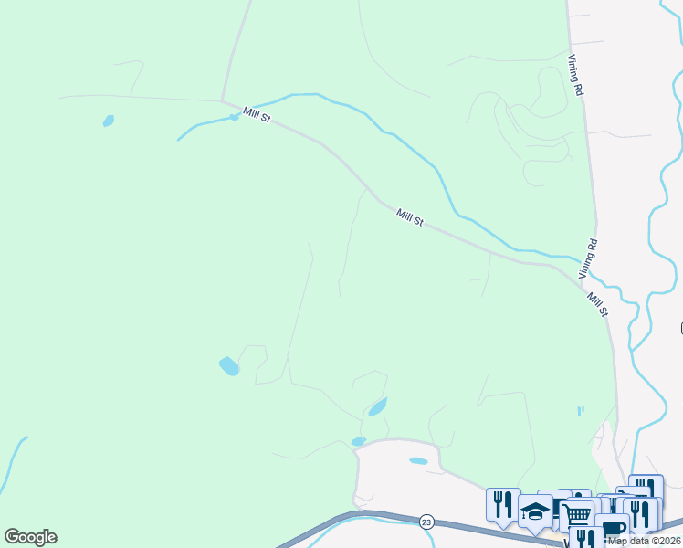 map of restaurants, bars, coffee shops, grocery stores, and more near 35 Homestead Lane in Windham