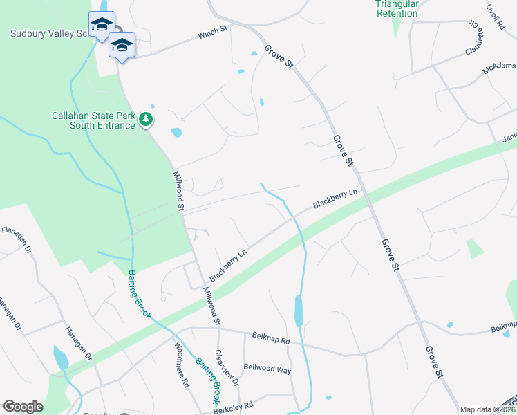 map of restaurants, bars, coffee shops, grocery stores, and more near 8 Blueberry Circle in Framingham