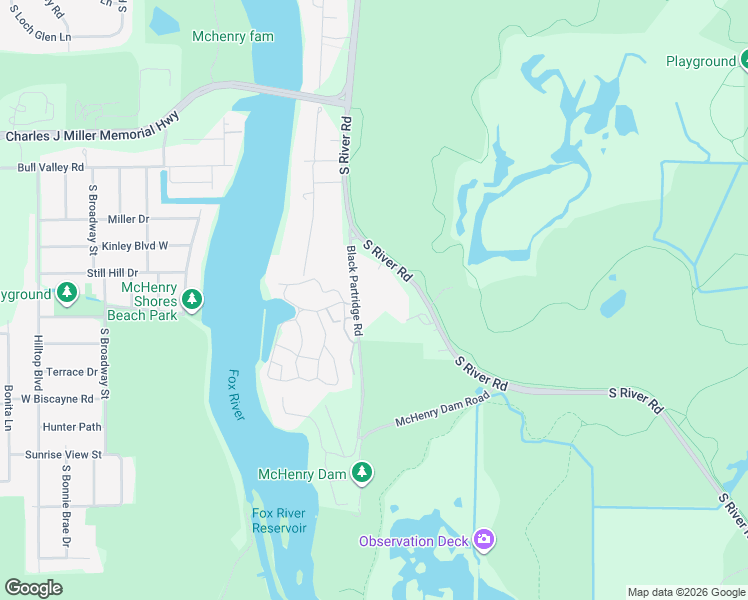 map of restaurants, bars, coffee shops, grocery stores, and more near 908 Black Partridge Road in McHenry