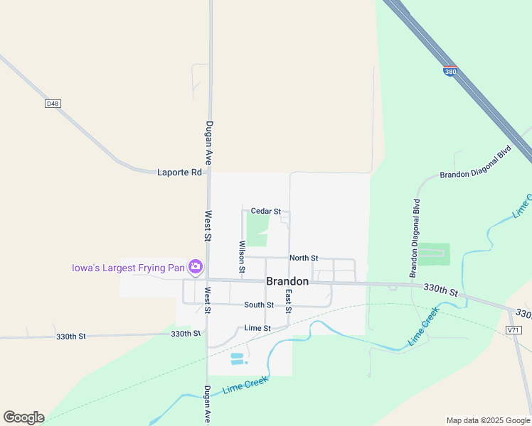 map of restaurants, bars, coffee shops, grocery stores, and more near 508 Cedar Street in Brandon