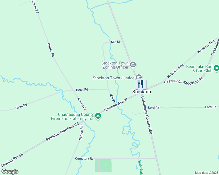 map of restaurants, bars, coffee shops, grocery stores, and more near 7326 Mill Street in Stockton