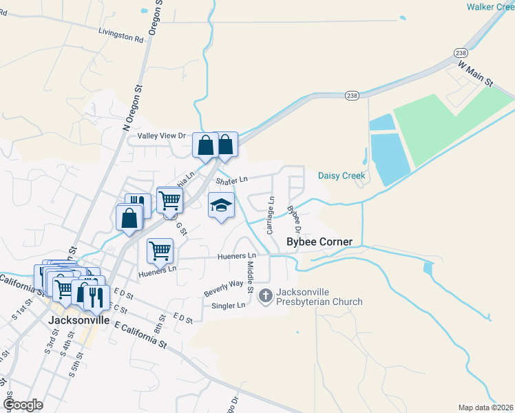 map of restaurants, bars, coffee shops, grocery stores, and more near 155 Vintage Circle in Jacksonville