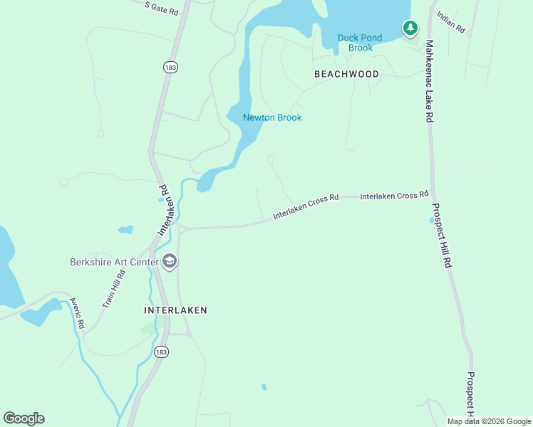 map of restaurants, bars, coffee shops, grocery stores, and more near 5 Interlaken Cross Road in West Stockbridge