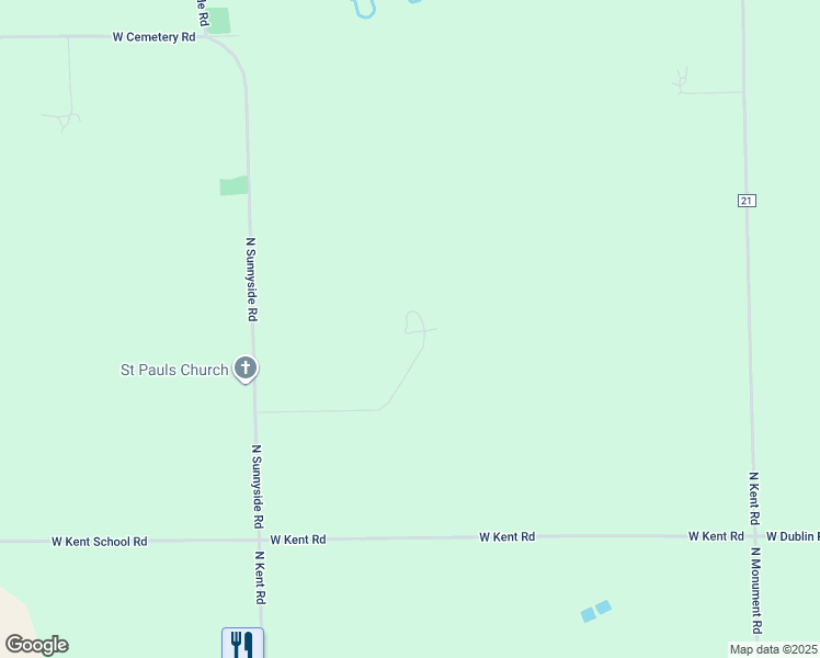 map of restaurants, bars, coffee shops, grocery stores, and more near 1233 North Sunnyside Road in Kent