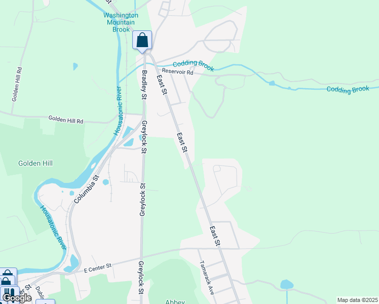 map of restaurants, bars, coffee shops, grocery stores, and more near 652 East Street in Lee