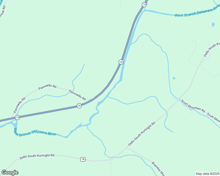 map of restaurants, bars, coffee shops, grocery stores, and more near 50772 Highway 10 in Bloomville