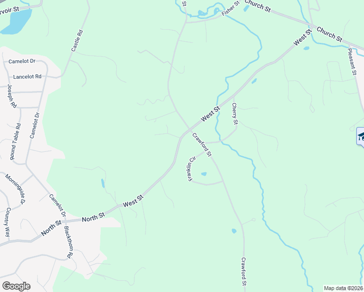 map of restaurants, bars, coffee shops, grocery stores, and more near 171 West Street in Northborough