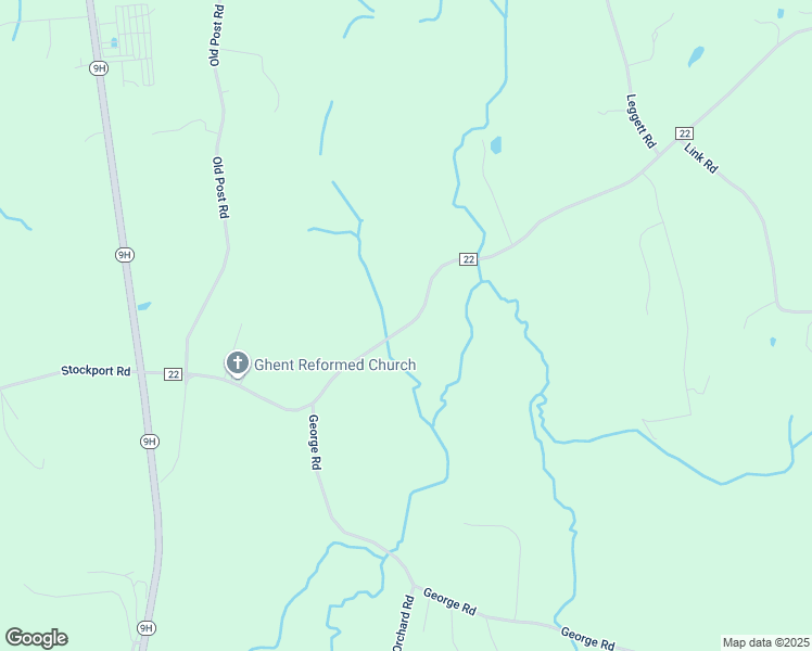 map of restaurants, bars, coffee shops, grocery stores, and more near 1129 County Route 22 in Ghent