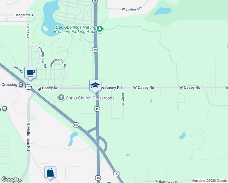 map of restaurants, bars, coffee shops, grocery stores, and more near 31437 North Ranch Road in Grayslake