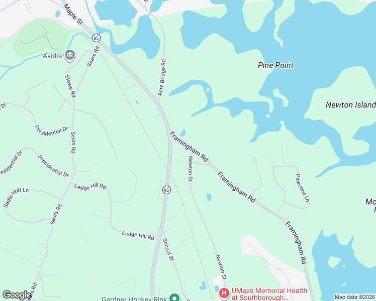 map of restaurants, bars, coffee shops, grocery stores, and more near 115-179 Framingham Rd in Southborough