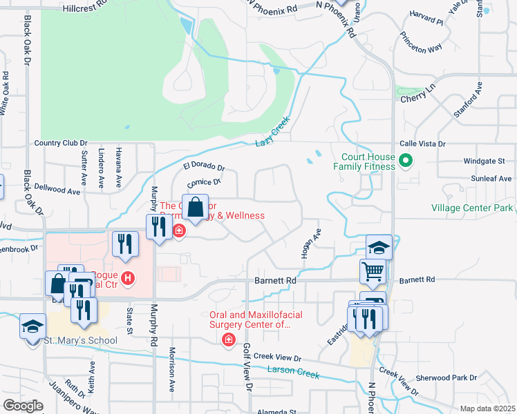 map of restaurants, bars, coffee shops, grocery stores, and more near 3084 Seckel Street in Medford