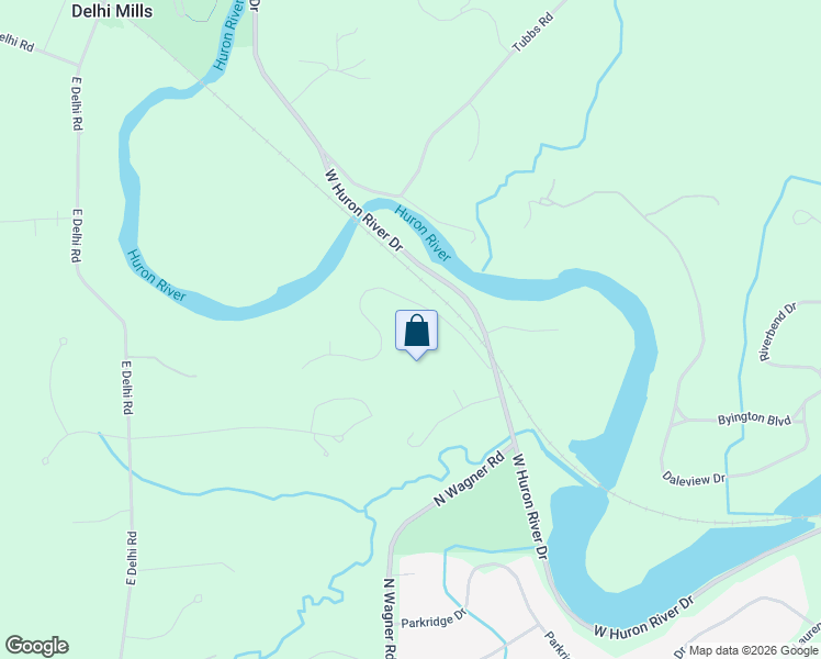 map of restaurants, bars, coffee shops, grocery stores, and more near 3383 River Pines Drive in Ann Arbor