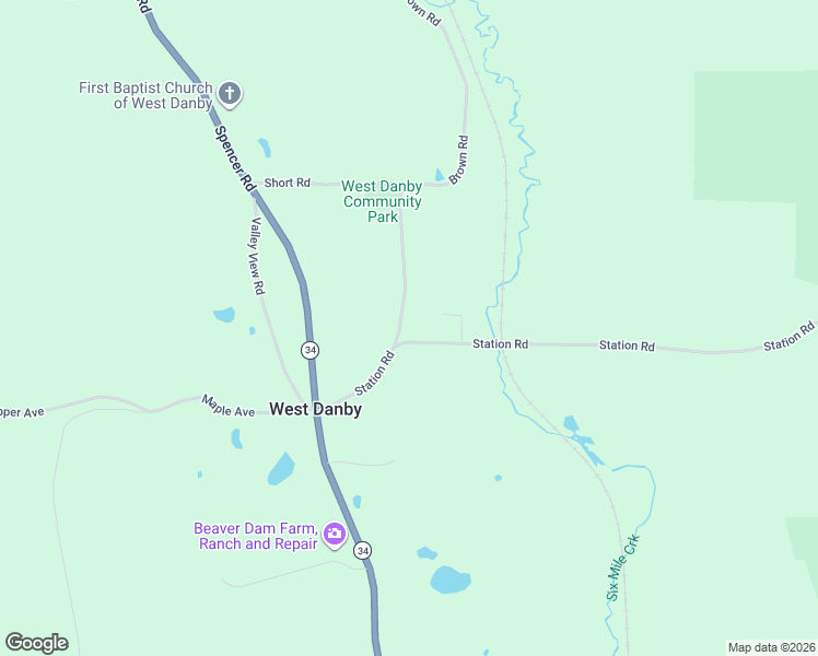 map of restaurants, bars, coffee shops, grocery stores, and more near 536-598 Brown Rd in Spencer