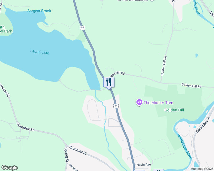 map of restaurants, bars, coffee shops, grocery stores, and more near 460 Laurel Street in Lee