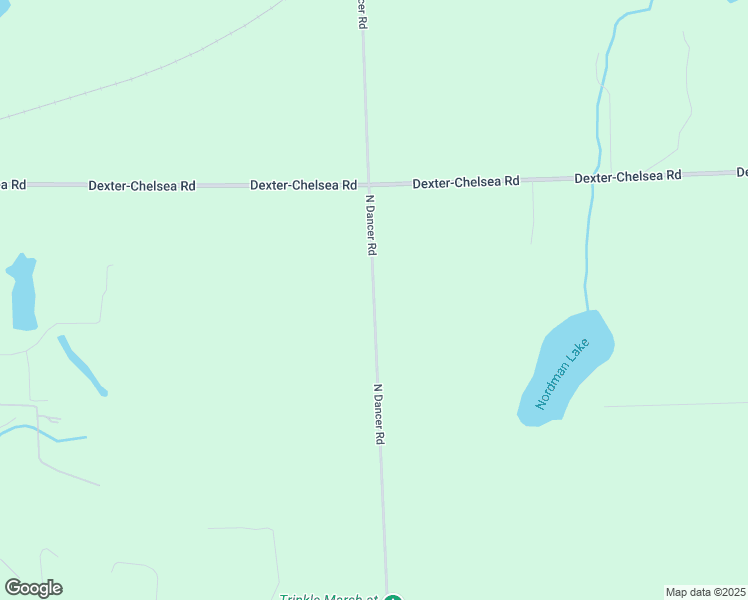 map of restaurants, bars, coffee shops, grocery stores, and more near 1790 North Dancer Road in Dexter
