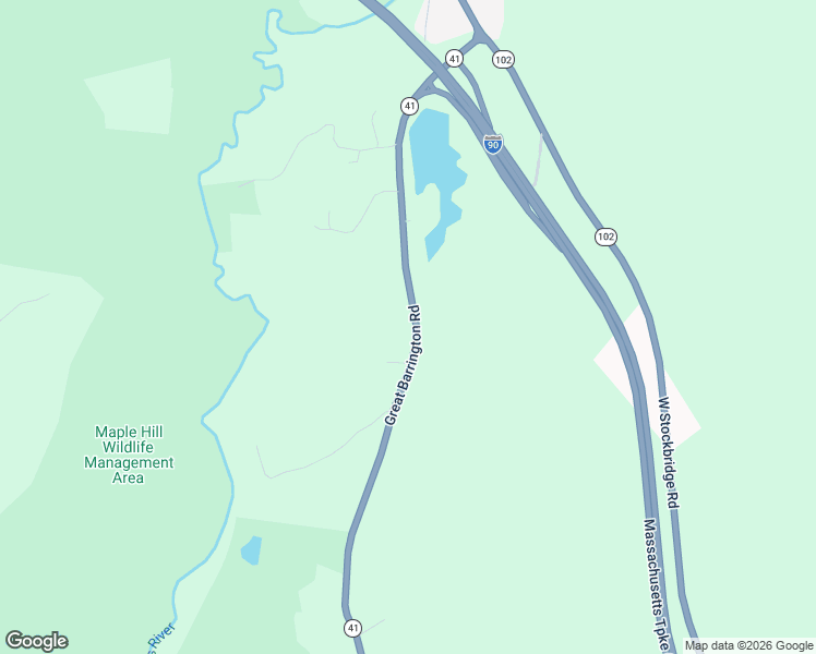 map of restaurants, bars, coffee shops, grocery stores, and more near 30 Great Barrington Road in West Stockbridge