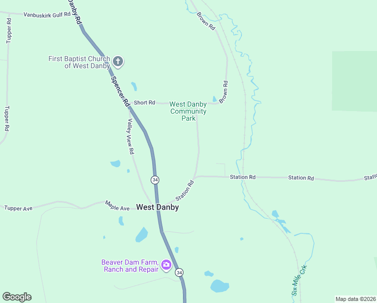 map of restaurants, bars, coffee shops, grocery stores, and more near 536 Brown Rd in Spencer