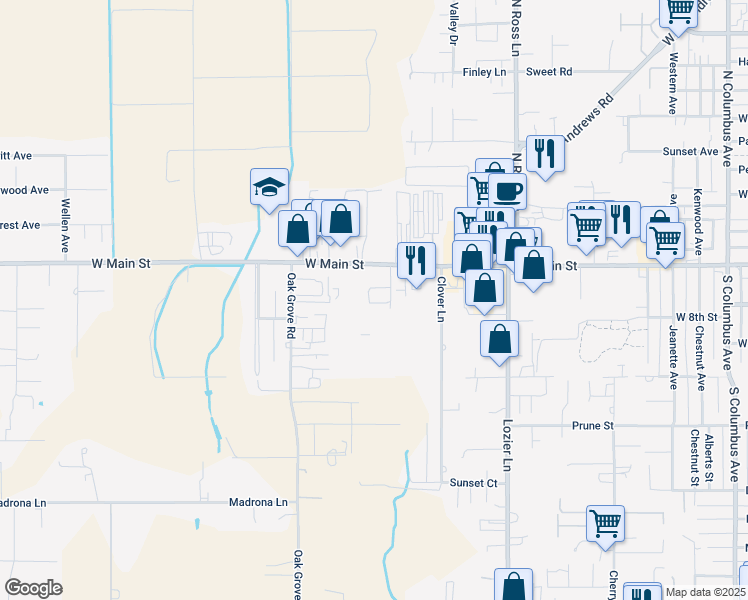 map of restaurants, bars, coffee shops, grocery stores, and more near 3 Englemann Lane in Medford