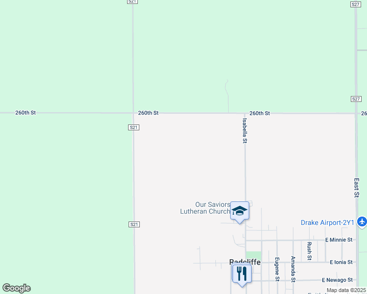 map of restaurants, bars, coffee shops, grocery stores, and more near in Radcliffe