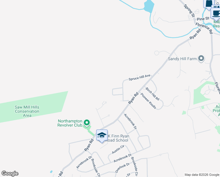 map of restaurants, bars, coffee shops, grocery stores, and more near 39 Golden Drive in Northampton