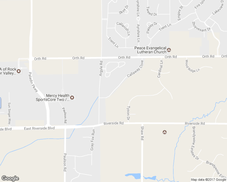map of restaurants, bars, coffee shops, grocery stores, and more near 173 Callaway Cove in Loves Park