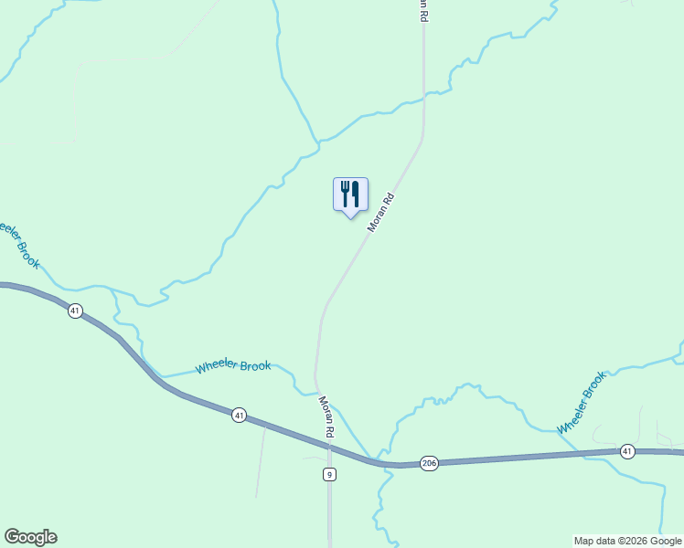 map of restaurants, bars, coffee shops, grocery stores, and more near 185 Moran Road in Greene