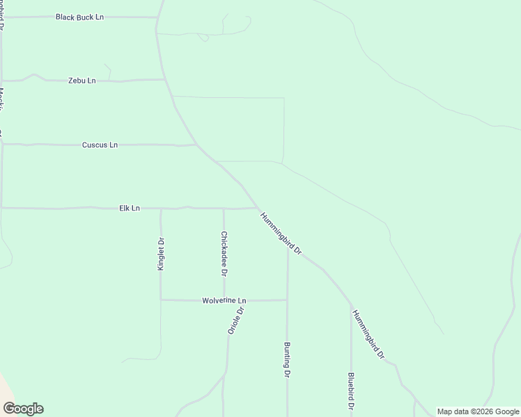 map of restaurants, bars, coffee shops, grocery stores, and more near Hummingbird Drive in Bonanza